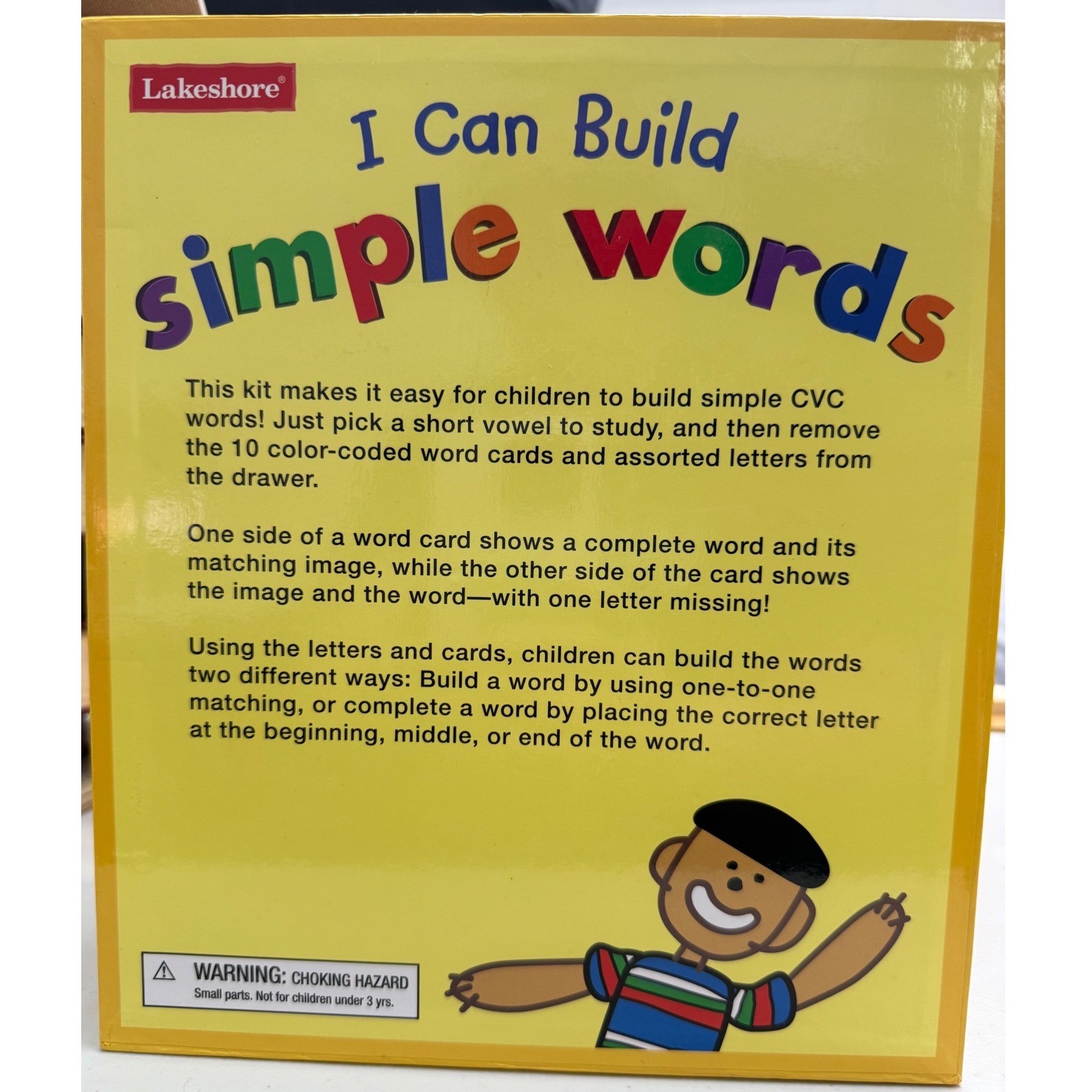 Lakeshore Simple Words Learning Kit CVC Phonics Drawer Complete
