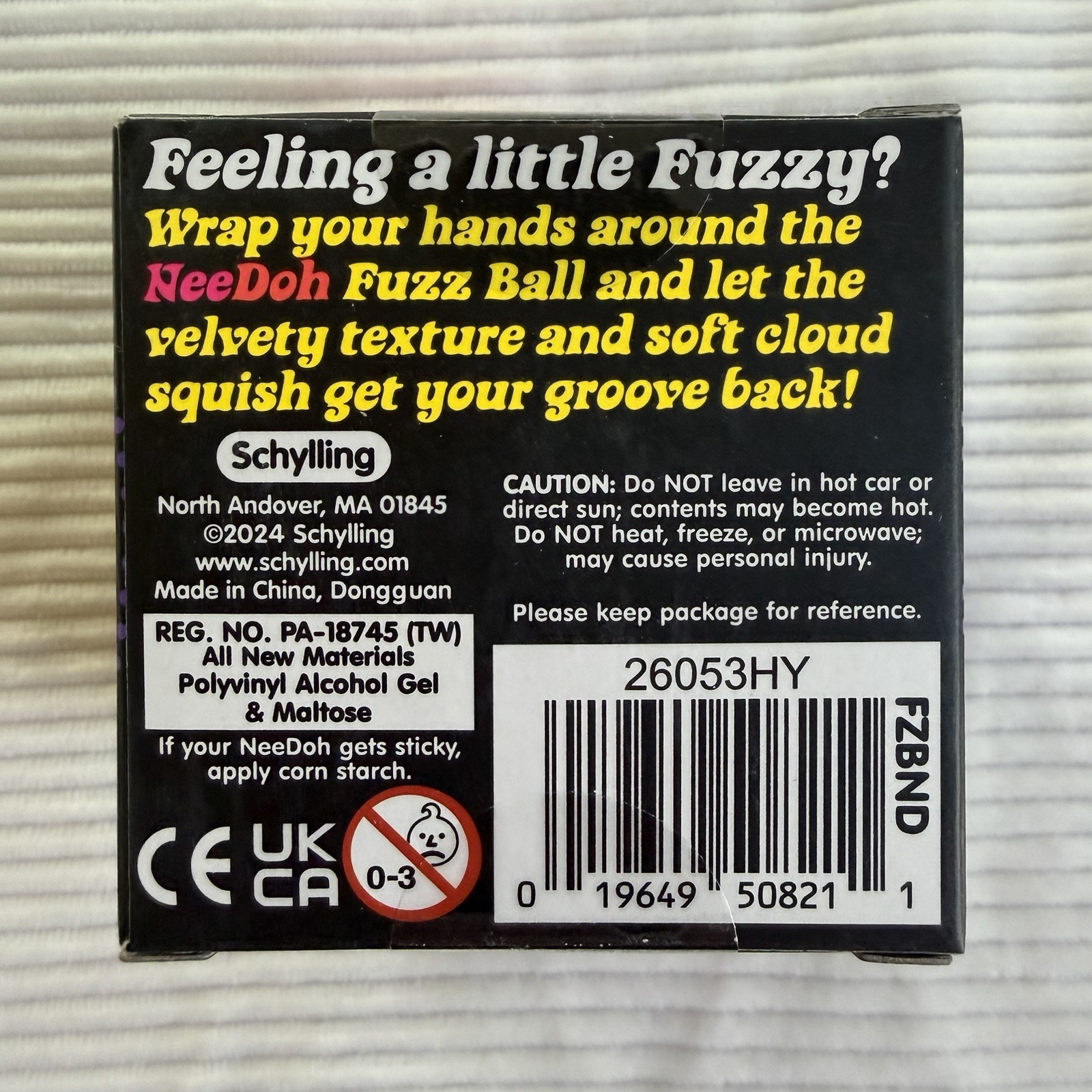 Schylling NeeDoh Fuzz Ball The Velvet Squeeze! Purple Squishy TikTok VIRAL NIB