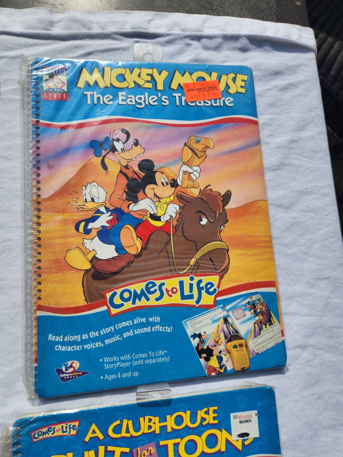 Comes to Life – Story Player & Book, Yes! Interactive, 1994, NEW With 9 books