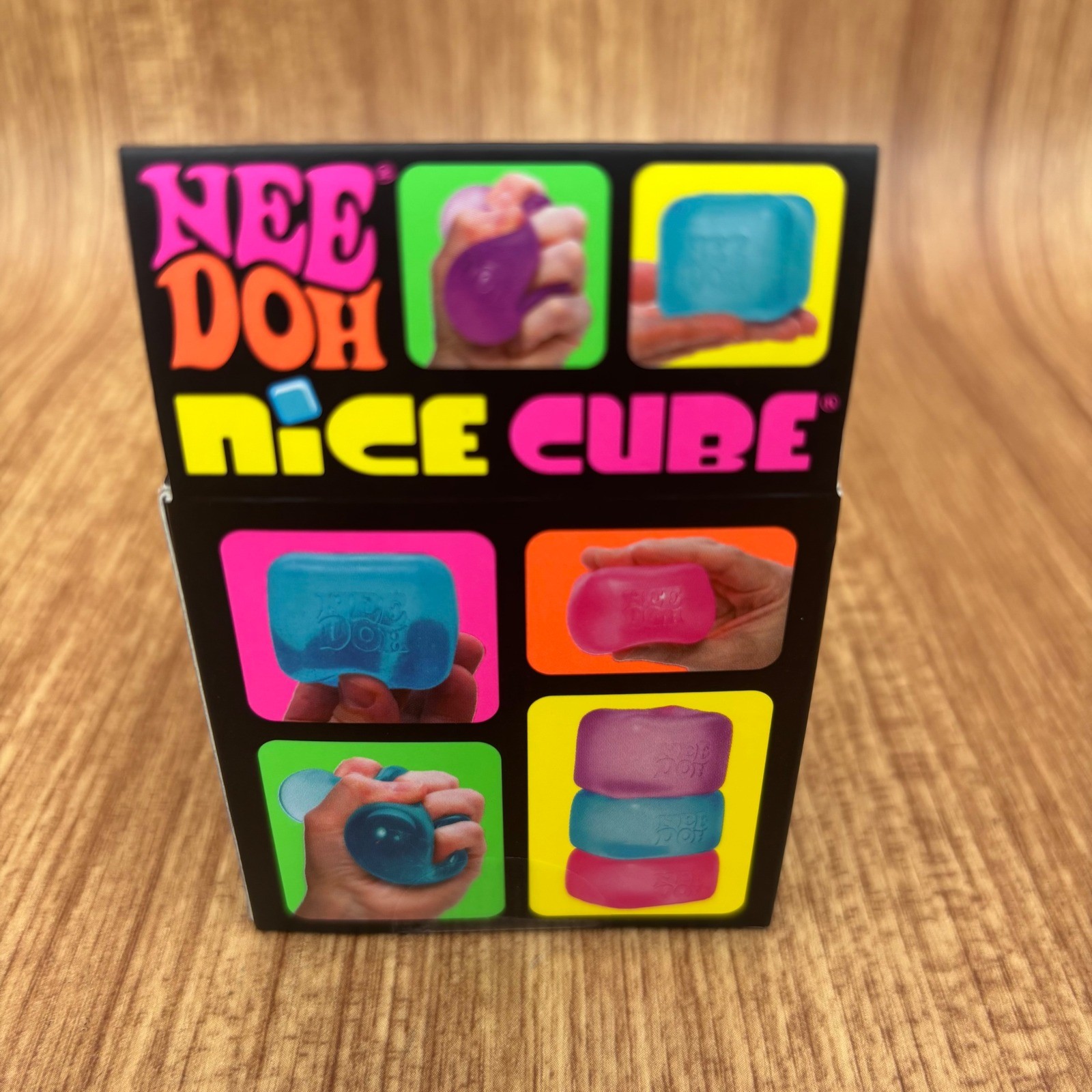 Schylling NeeDoh Nice Cube Unisex OS Pink Super Solid Squish Fidget Toy NEW