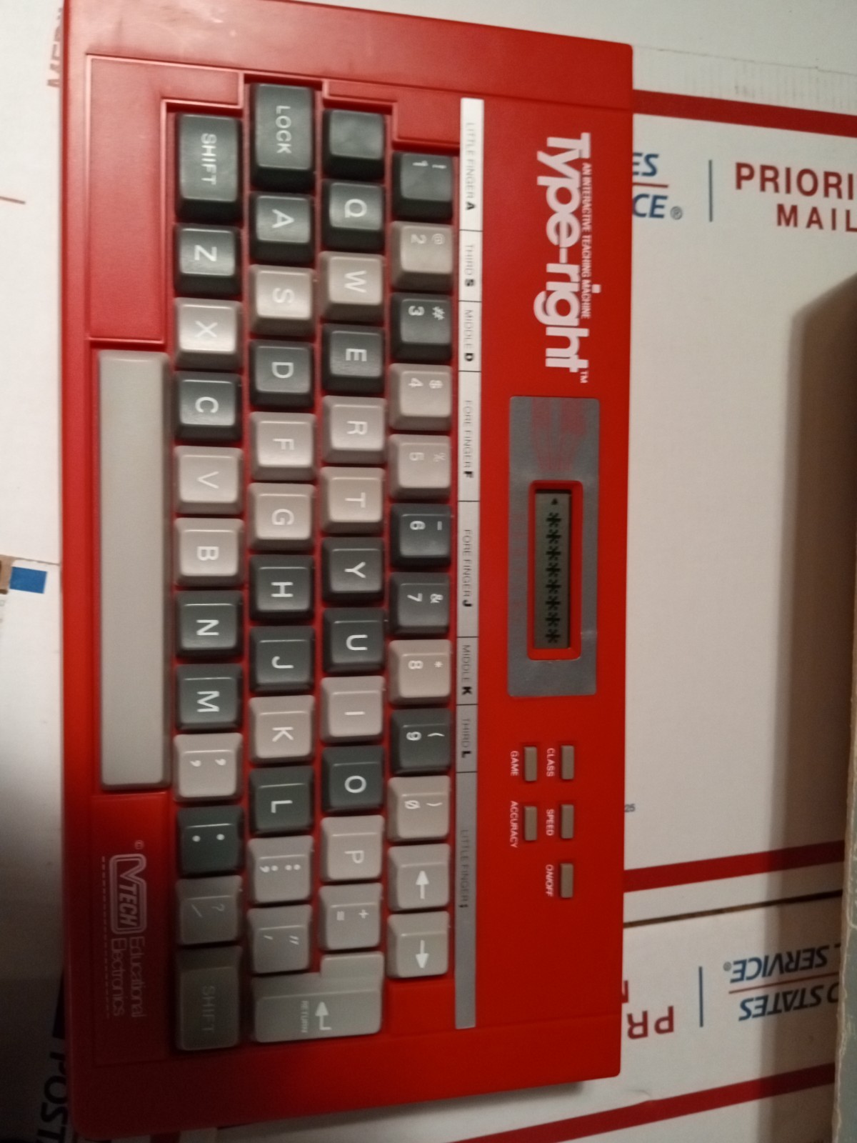VTech Type-Right Pre-Computer Typing Tutor Vtg 1985 w/ Course Book And Tape