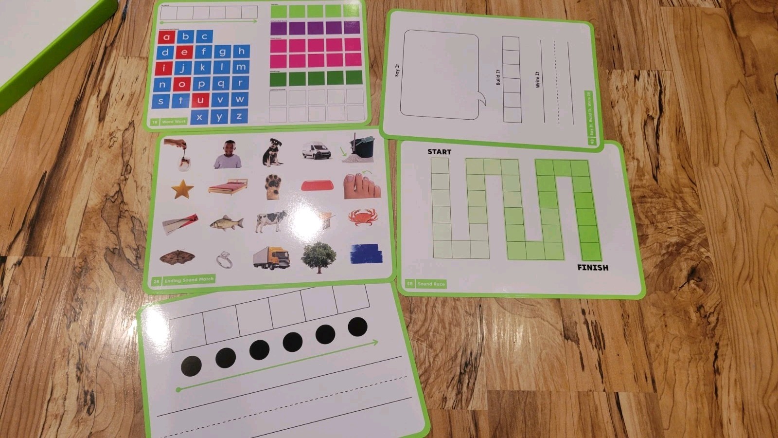 Hand2Mind Magnetic Word Work Board With Tiles