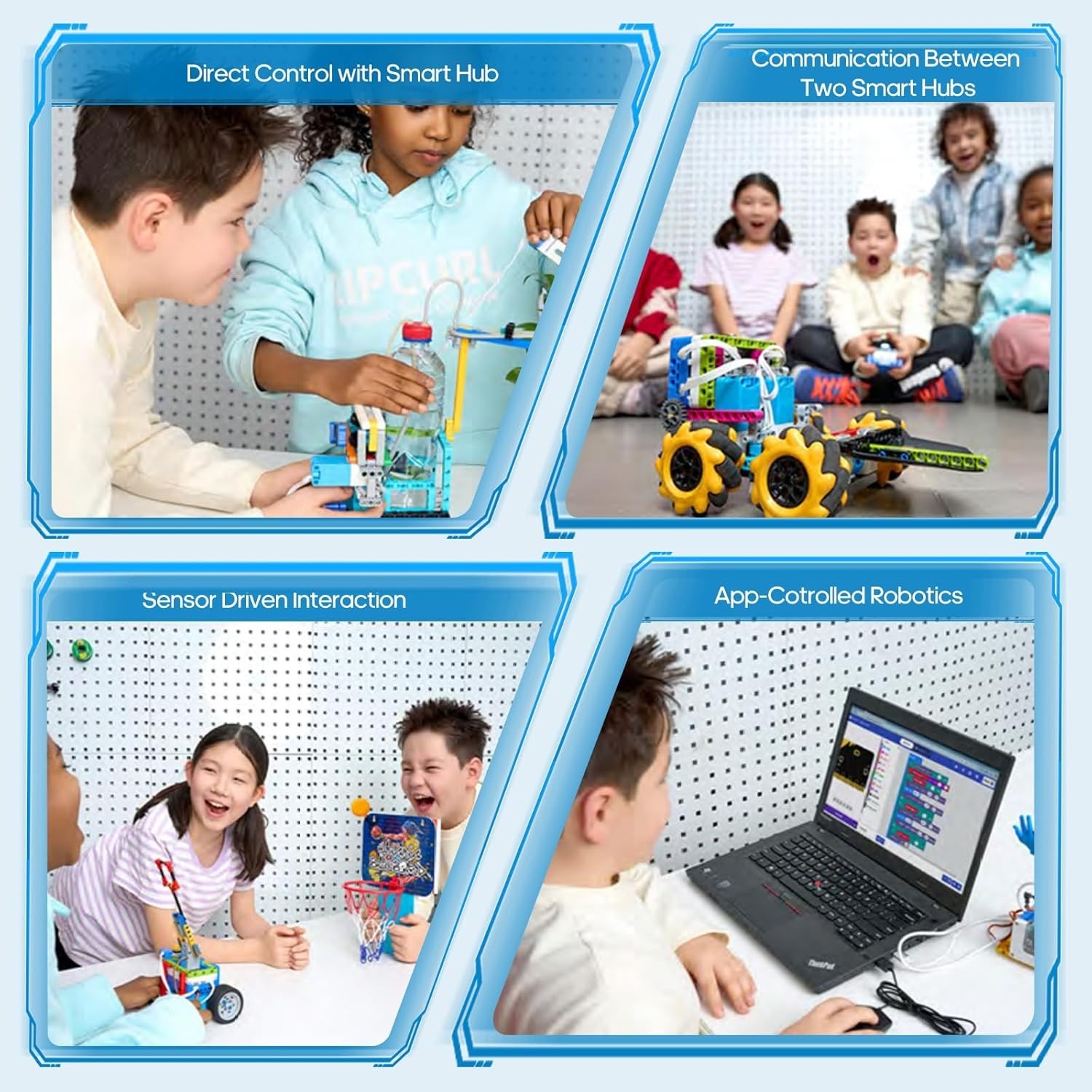 ICreateRobot Coding Robot Kit, 10-in-1 BBC Micro:bit Robotics Invertor Kit STEM