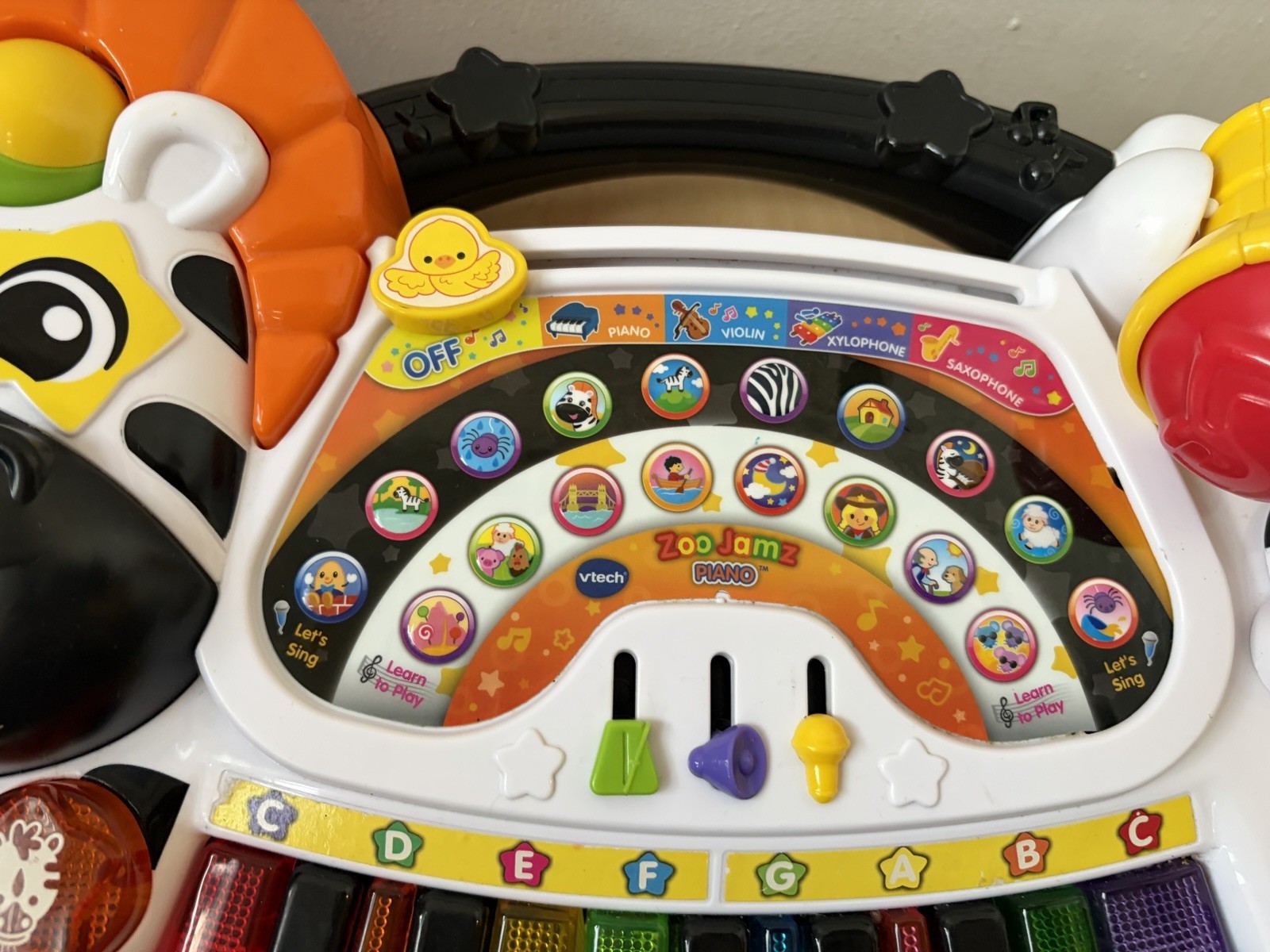 VTech Zoo Jamz Zebra Piano Musical Keyboard Educational Toddler Toy 1-2 Years