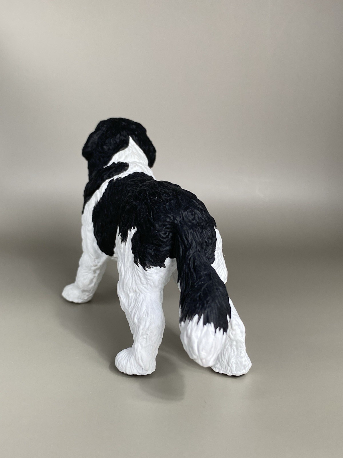 OOAK Custom Schleich PAPO Newfoundland Dog Plastic Toy Animal Figure