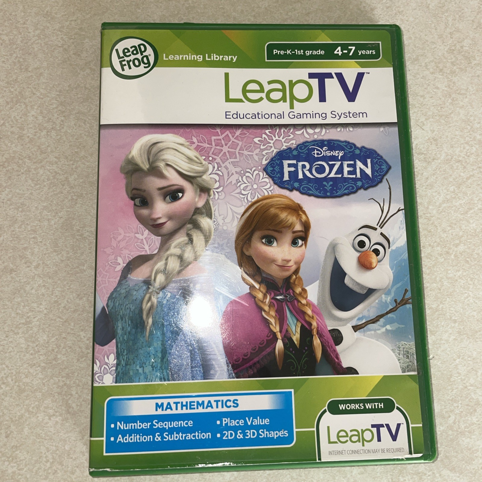 Leap Frog LeapTV Disney Frozen – Pre K – 1st Grade- 4-7 Years