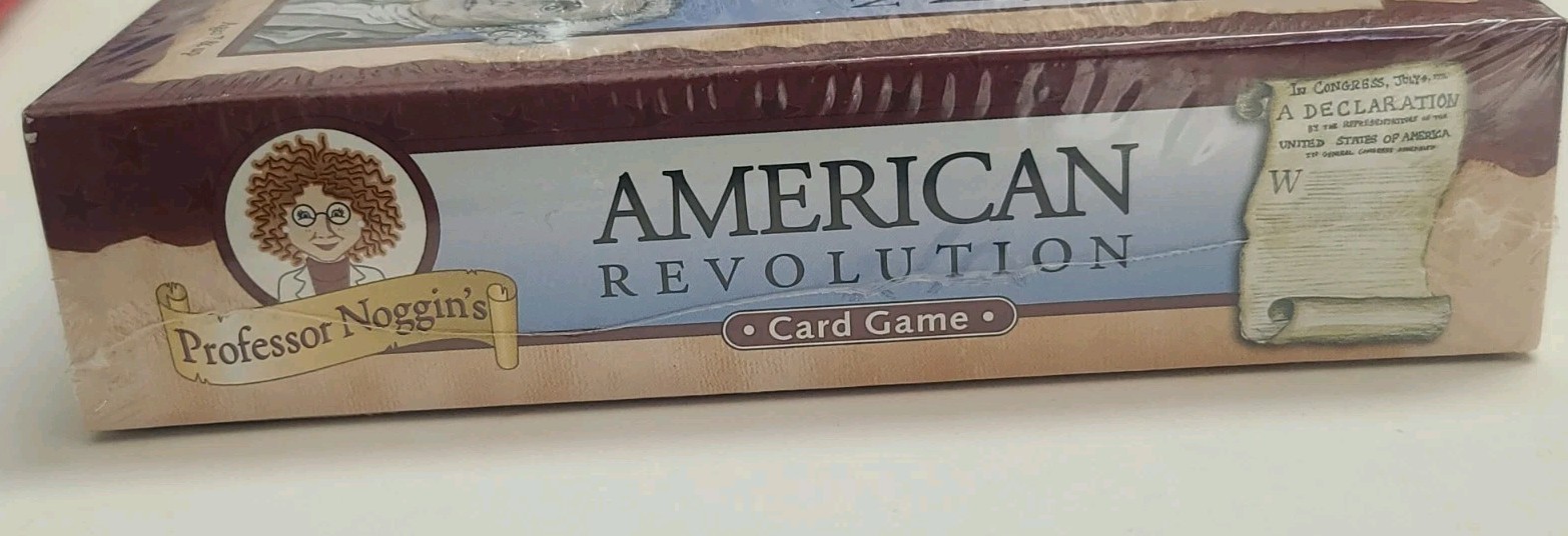 Professor Noggin’s American Revolution Educational Card Game FACTORY SEALED