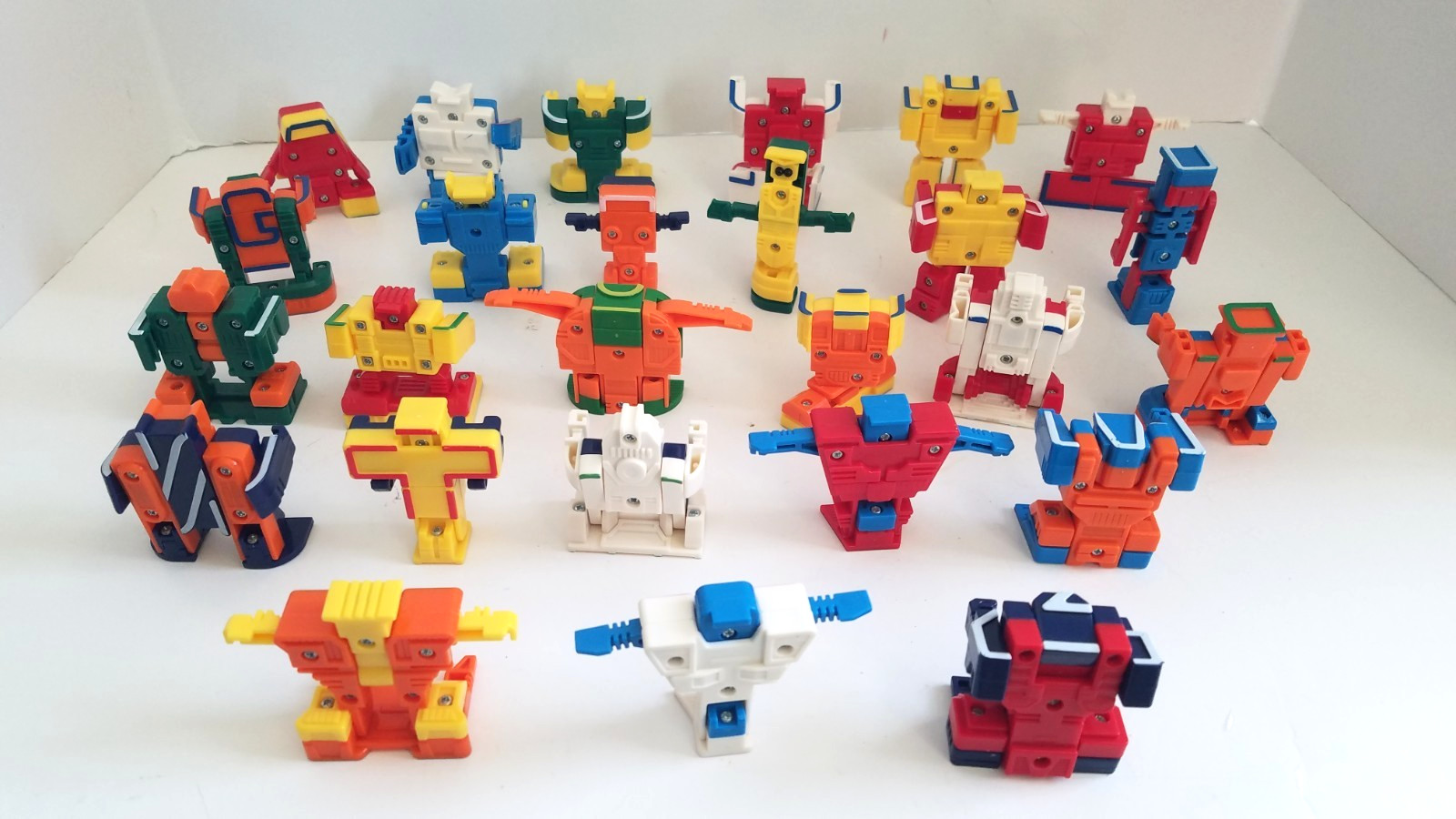 Educational Alpha Bots Transforming Letters Complete 26 Alphabet Vintage Robots