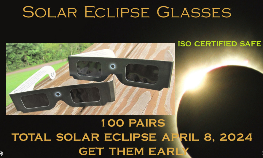 Solar Eclipse Glasses Sale 100 Pack NEW 2024 TOTAL Eclipse US Seller ISO CE!