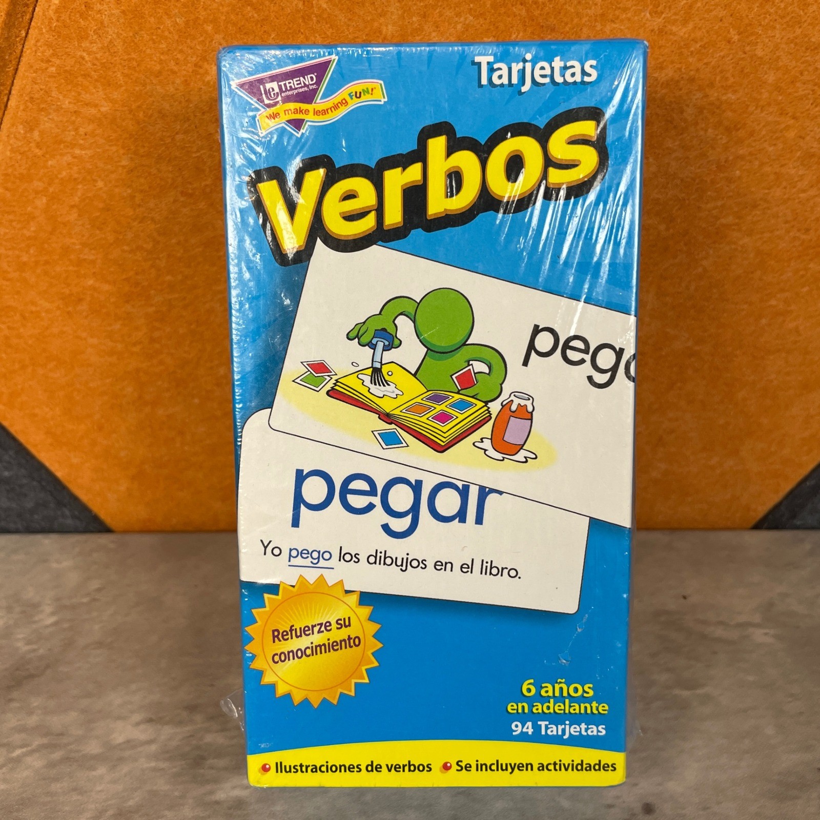 Trend Enterprises Verbos Spanish Flash Cards 94 Count T-53020 Educational New
