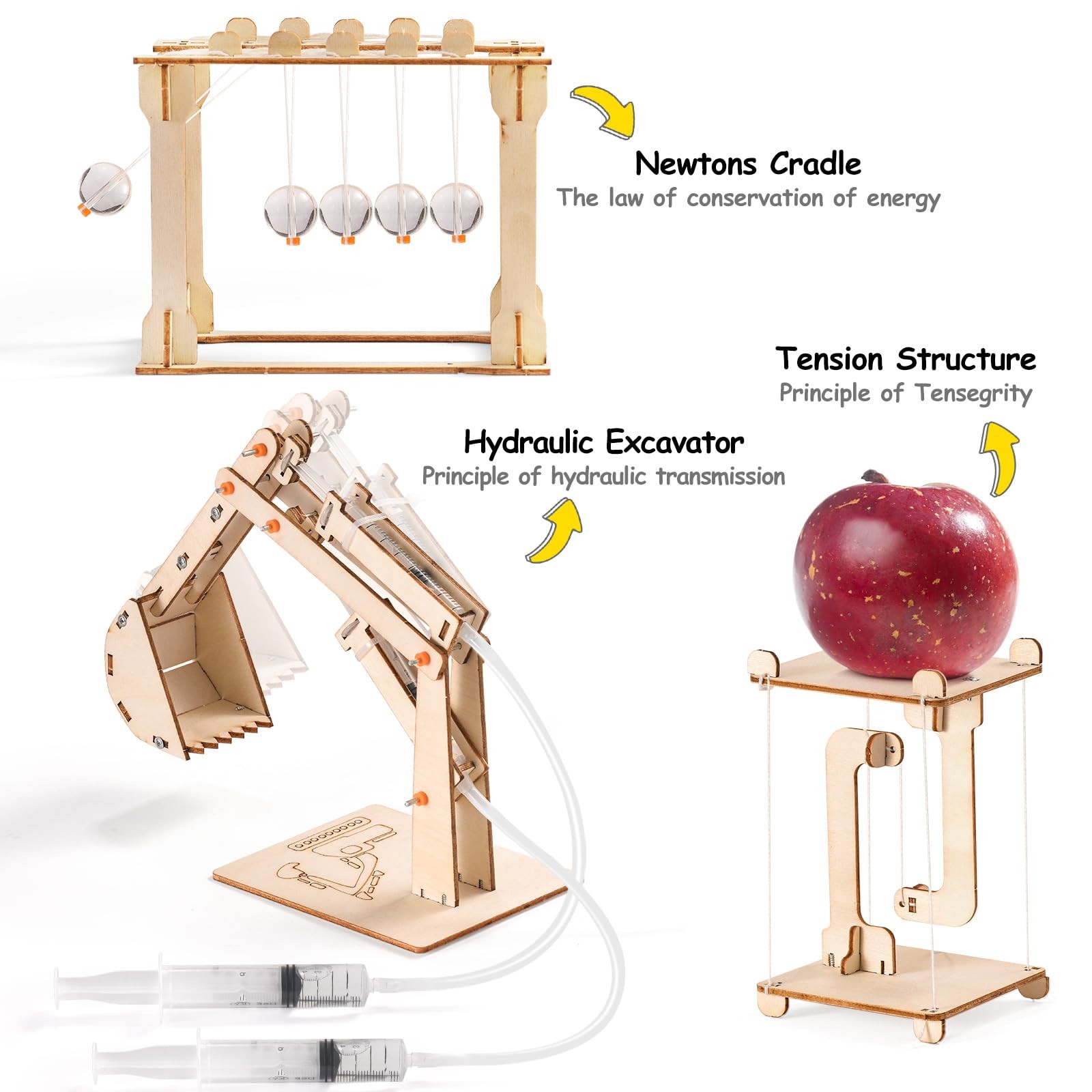 STEM Science Kits for Kids Ages 8-12 8-10, Wood Building Crafts Kits for Boys…