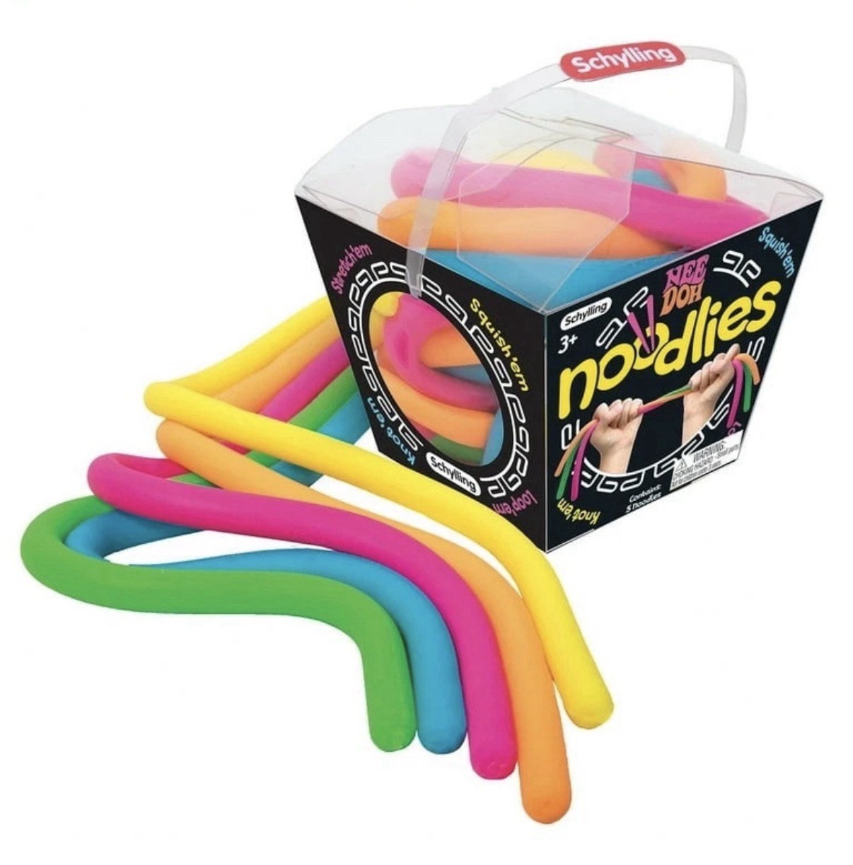 NeeDoh Noodlies Squish Stress Toy Fidget Squeeze Super Squish Super Stretch