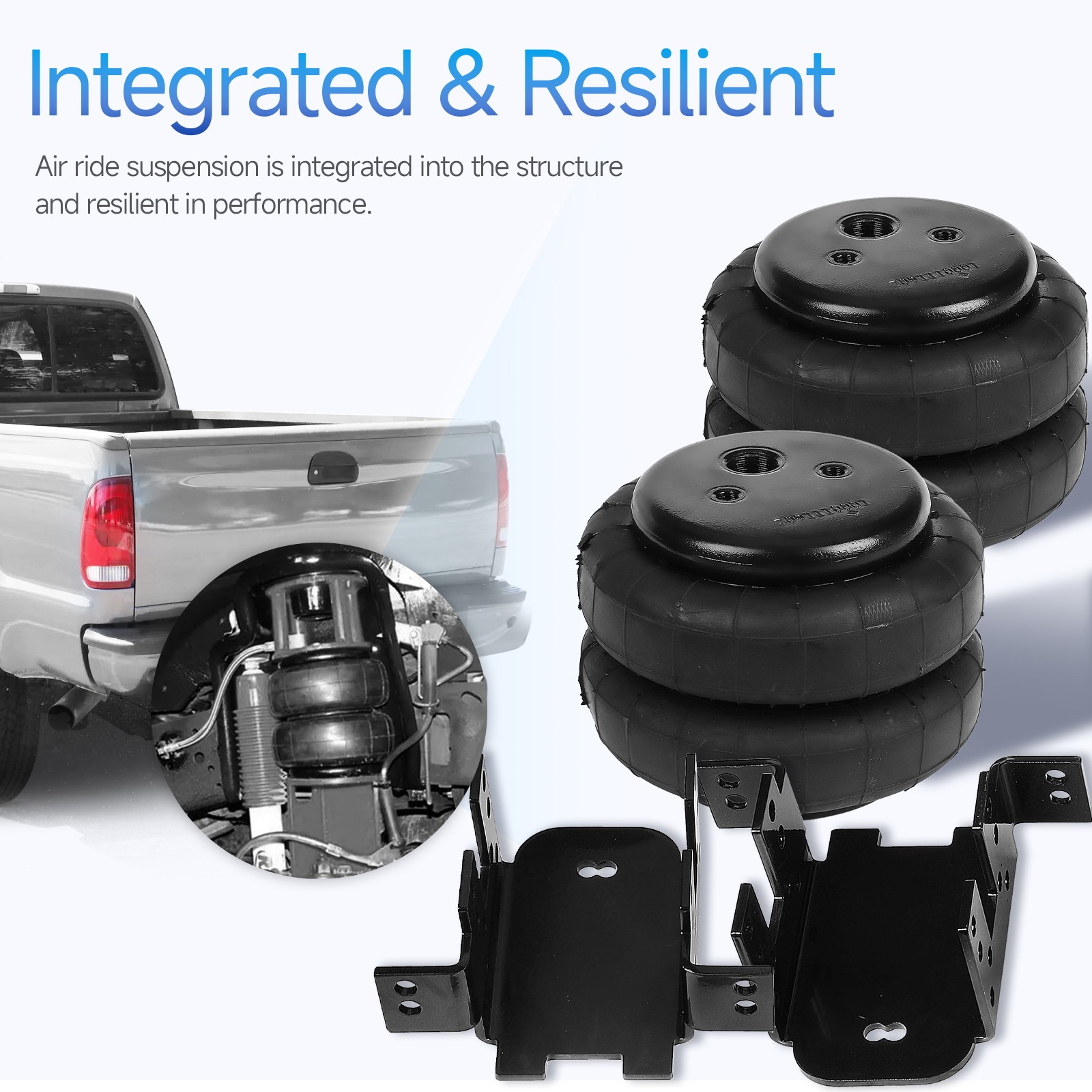 Rear Air Suspension Bag Over Load Tow Kit fit for Ford F250 2wd/4wd Truck 99-04