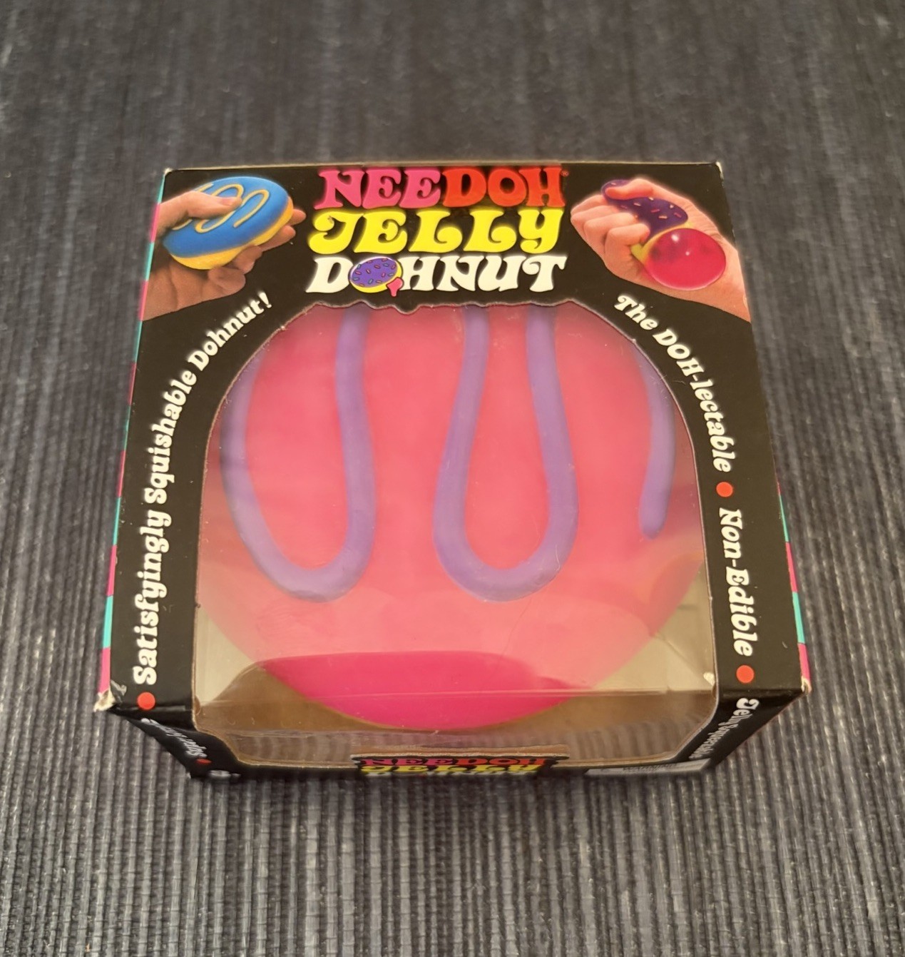 Needoh Nee Doh Pink Purple Jelly Dohnut Donut Schylling Authentic Stress Ball