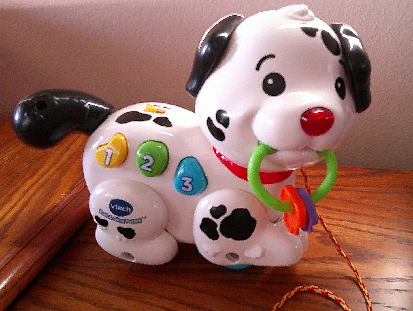 2016, VTech Interactive/Educational Pull & Sing Puppy, Music/Lights/Sound! EUC