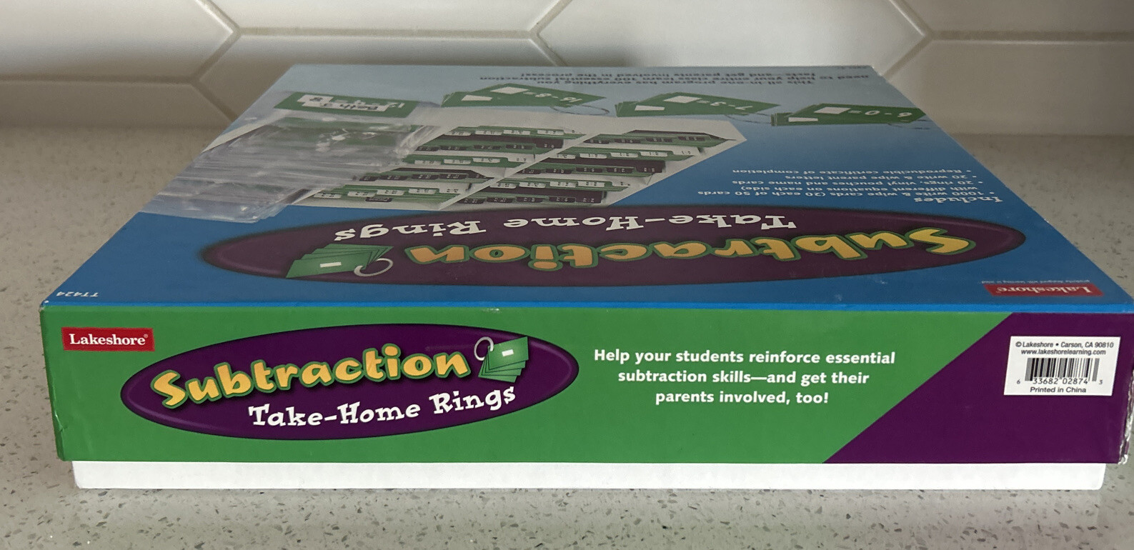 Math Subtraction Take Home Rings Level 1 Educational 4+ Lakeshore TT424 Sealed