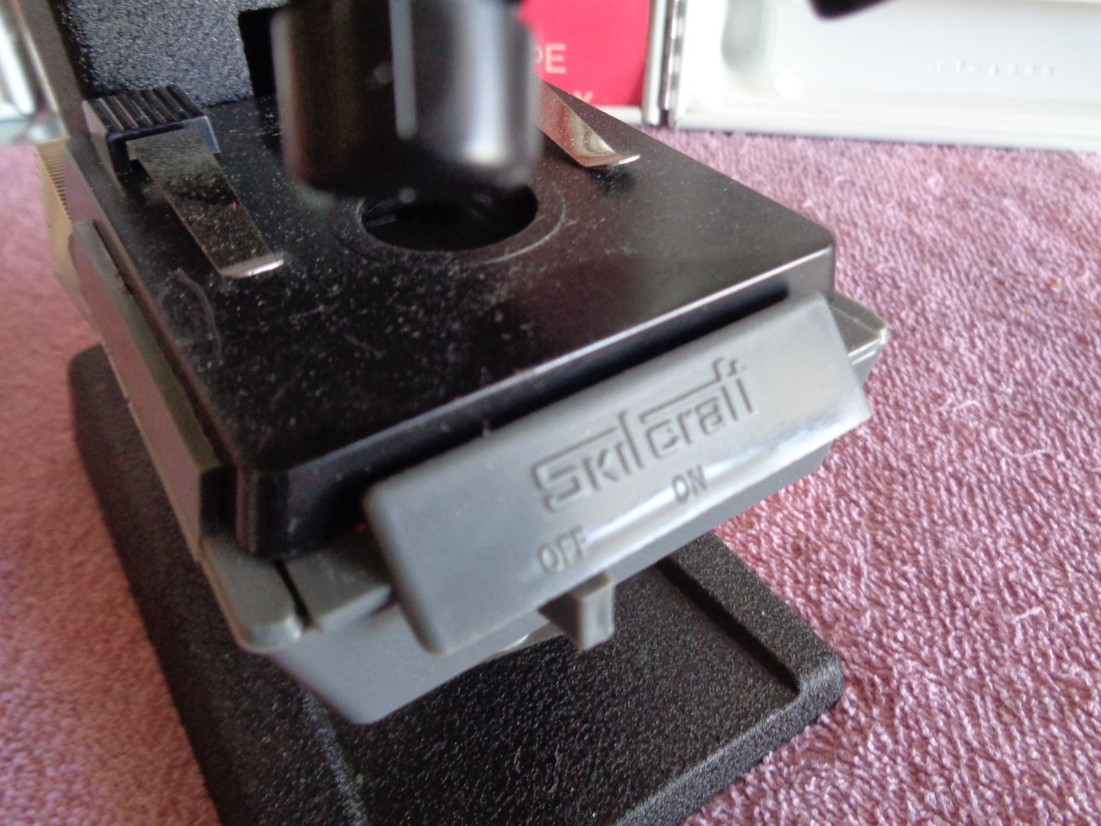 Vintage 1971 Skil-Craft Science Lab (incomplete) includes Microscope Manual Case