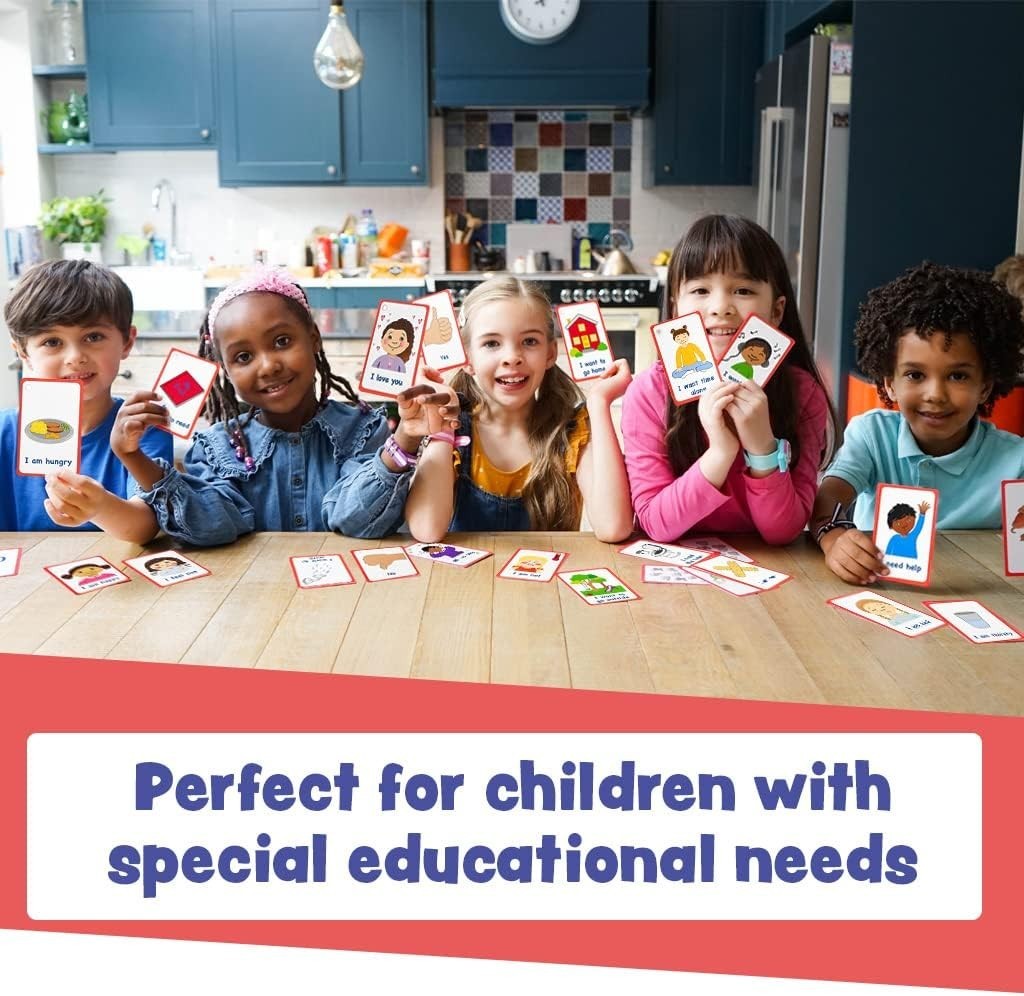 Special Needs Communication Flash Cards Autism Speech Delay Visual Aid
