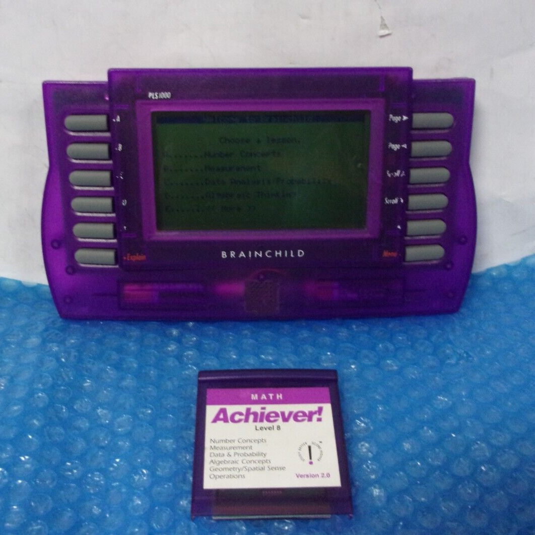 Vintage Brainchild 94A PLS1000 Learning Systems With Cartridge