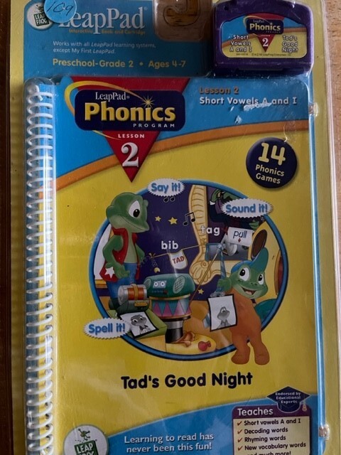 114 Leap Pad Phonics Lesson 2: Tad’s Good Night: Short Vowels A & I 