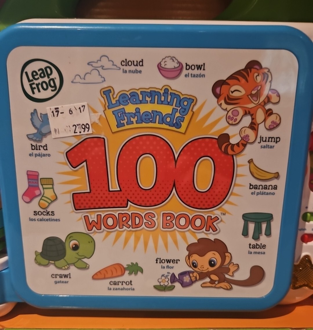 LEAPFROG LEARNING FRIENDS 100 WORDS BILINGUAL ELECTRONIC BOOK New