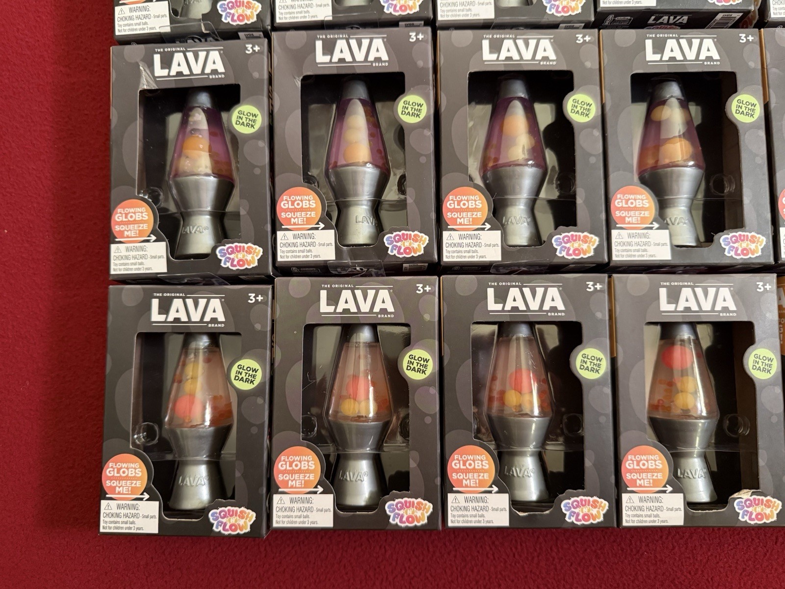 NeeDoh Schylling Lava Lamp Glow In The Dark Squishy LOT OF 20 NEW