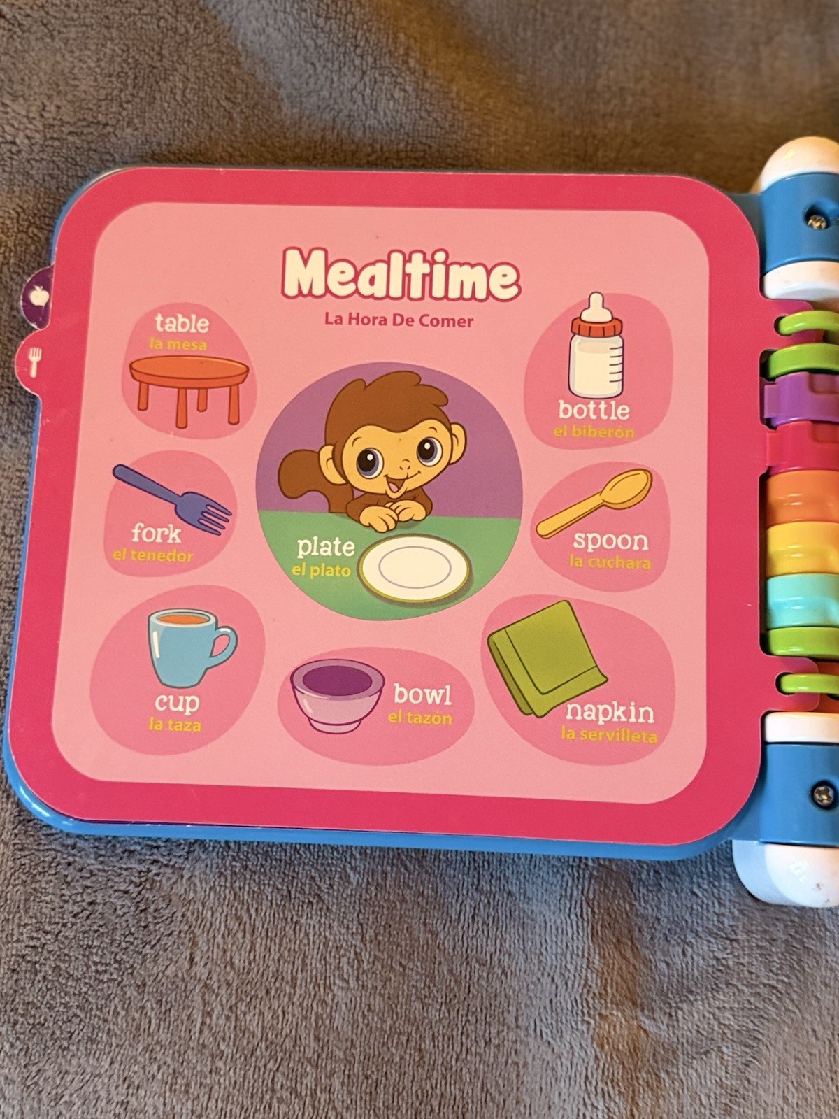 LeapFrog Learning Friends 100 Words Book Electronic Bilingual, Tested & Works