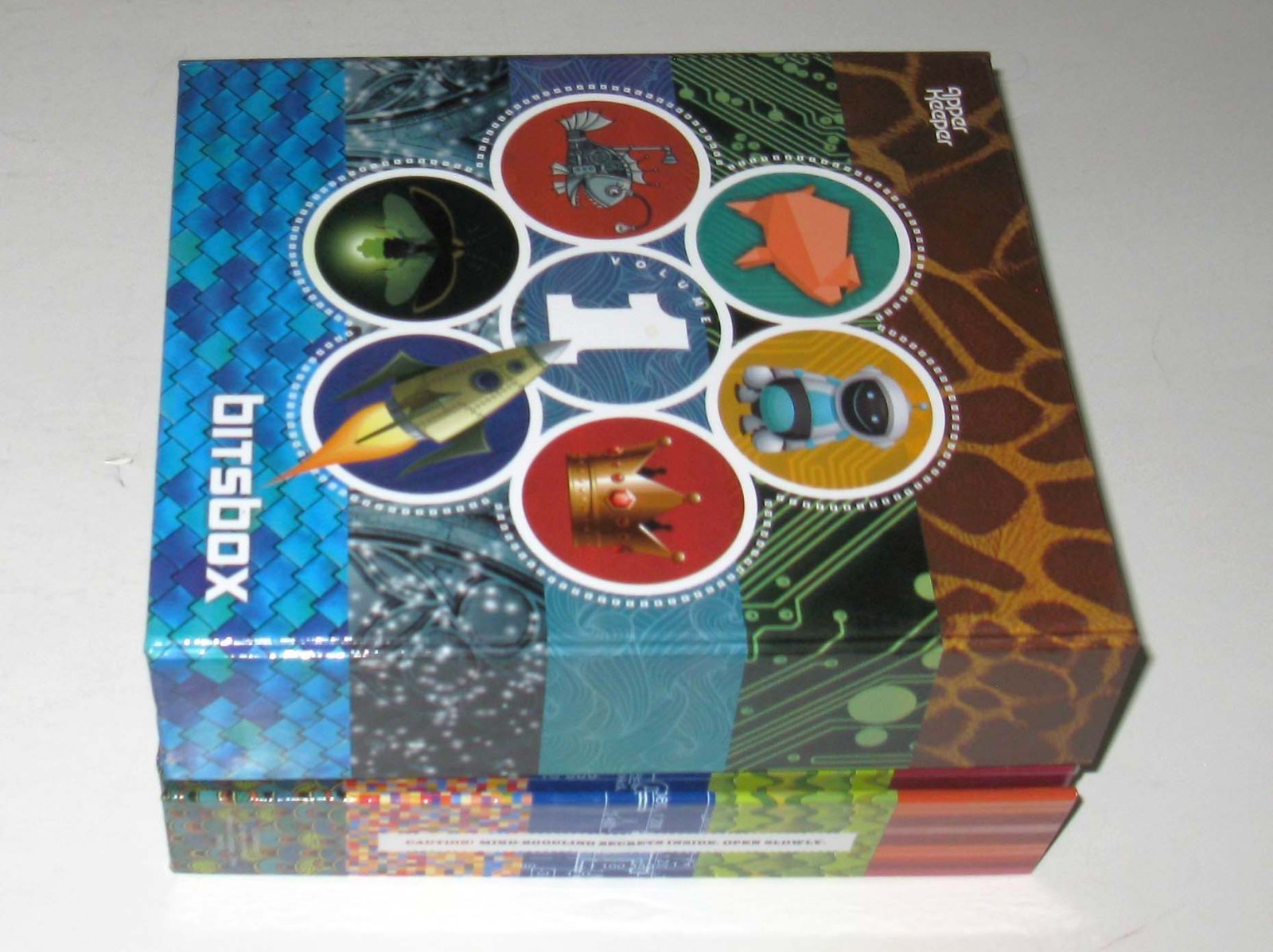 Lot of 2 Bitsbox Apper Keeper Binder Volume 1 & 2 Binders with Pages Stickers +