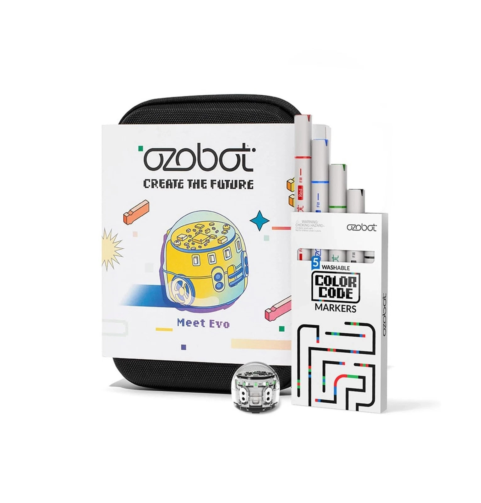 Evo Entry Kit: Interactive Coding Robot, Kids Ages 5+, Includes Color Code Ma…