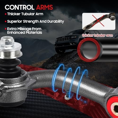 2-4″ Lift Front Upper Control Arms for 1996-2003 Toyota Tacoma, 96-04 Prerunner,