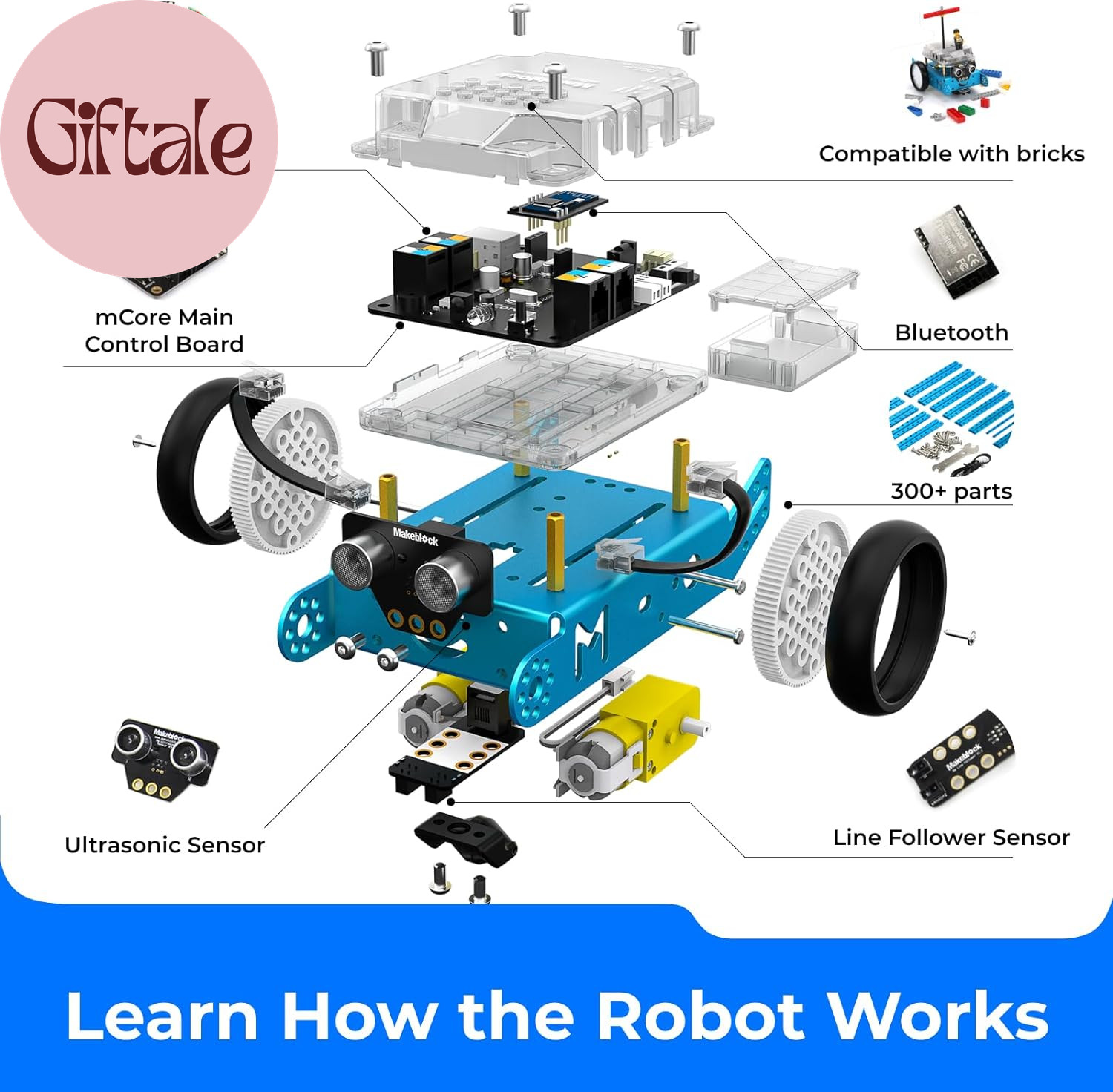 Mbot Robot Kit, Robotics for Kids Ages 8-12 Learn to Code with Scratch & Arduino