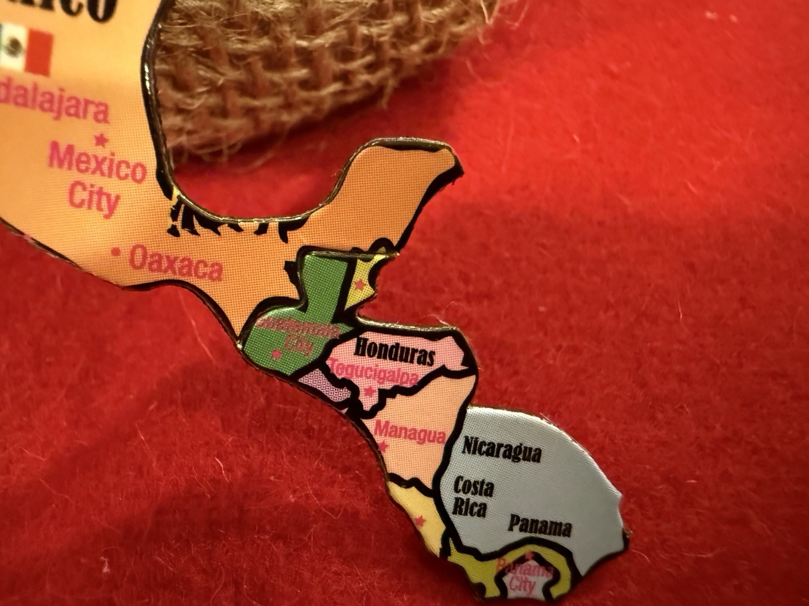 Ata-Boy Magnetic World Map Play-n-Learn Mexico Piece