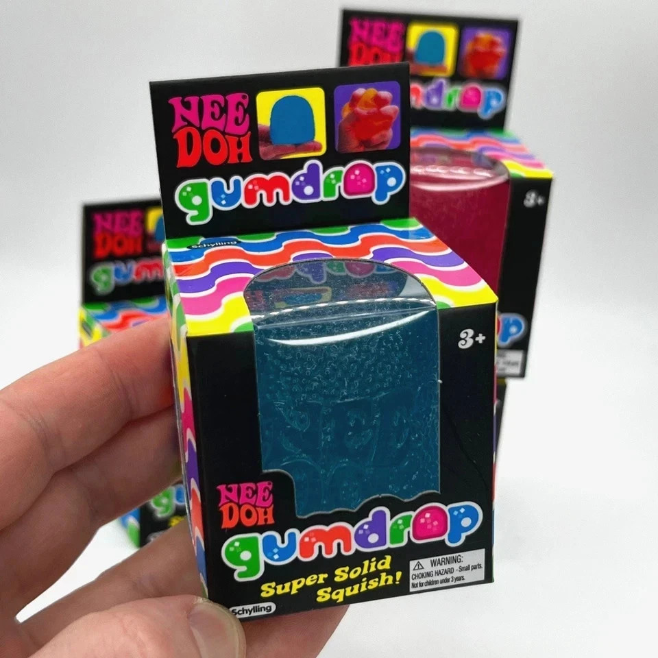 Nee Doh Gumdrop Super Solid Squish Needoh Gum Drop 4 Colors