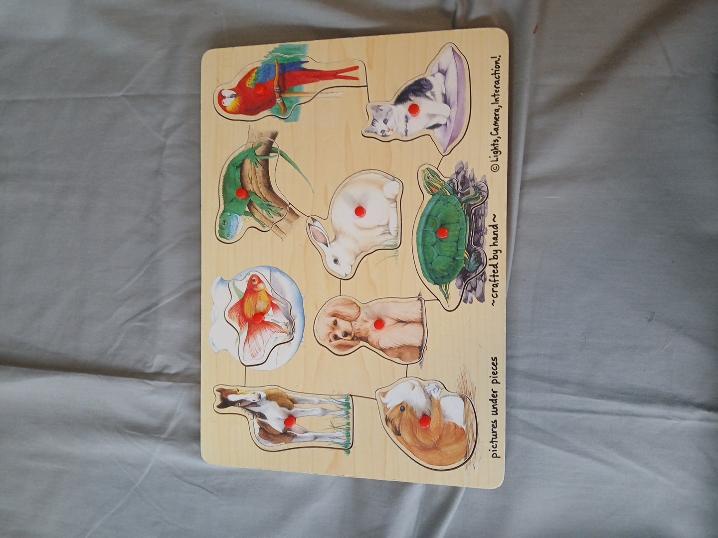 Melissa & Doug, Wood & Things Wooden Puzzles- Lot Of 3 THE HOUSE MAKES SOUNDS.