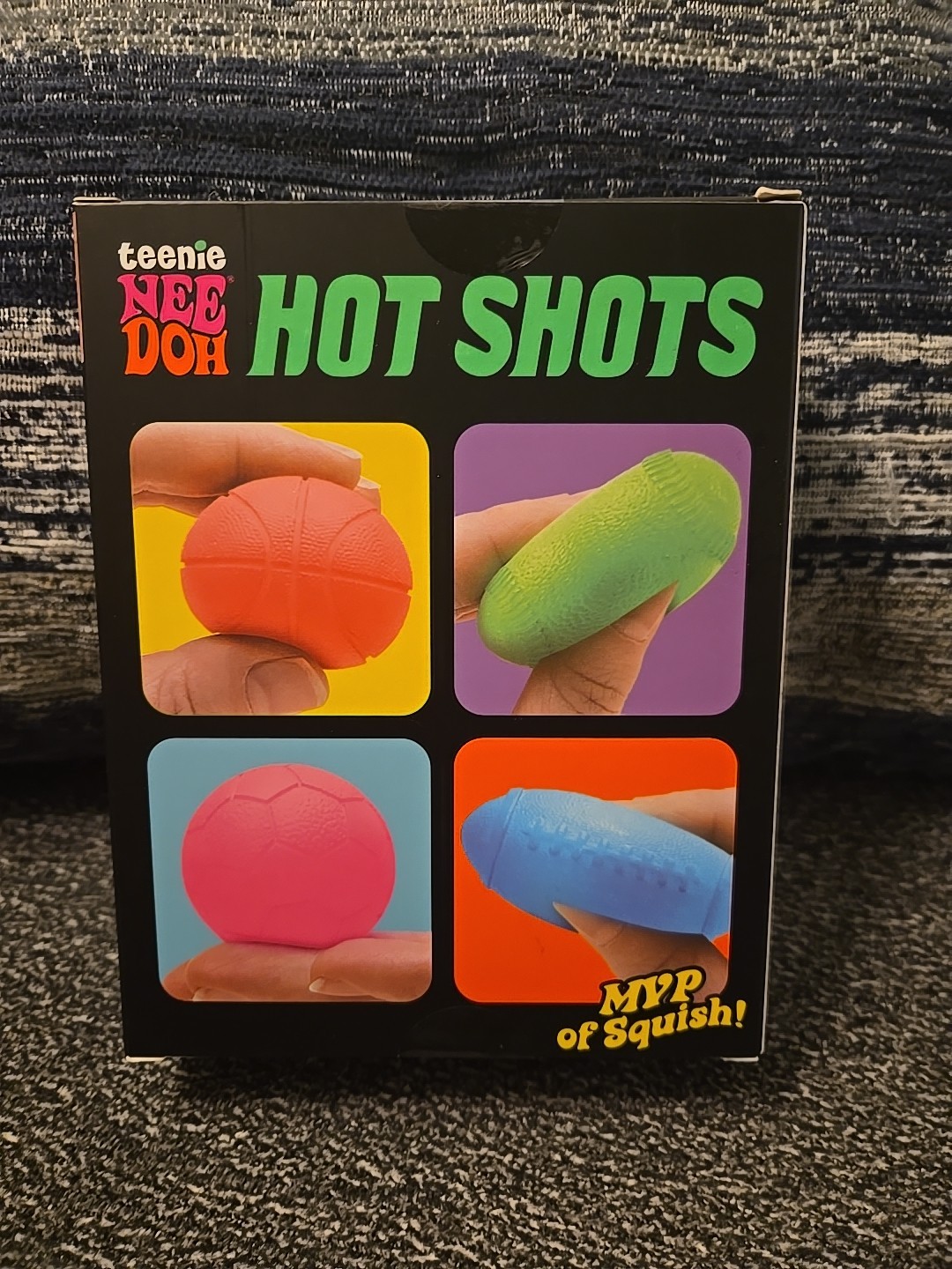 AUTHENTIC Needoh Teenie Hot Shots 4-Pack Set of 4 – Swish Grand Goal Punt BALLS