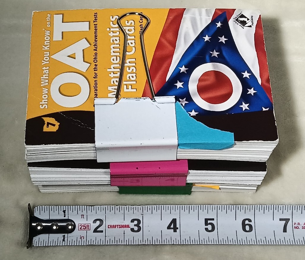 Mathematics Flash Cards Lot Math Common Core OAT OAA 2010 2014 USA