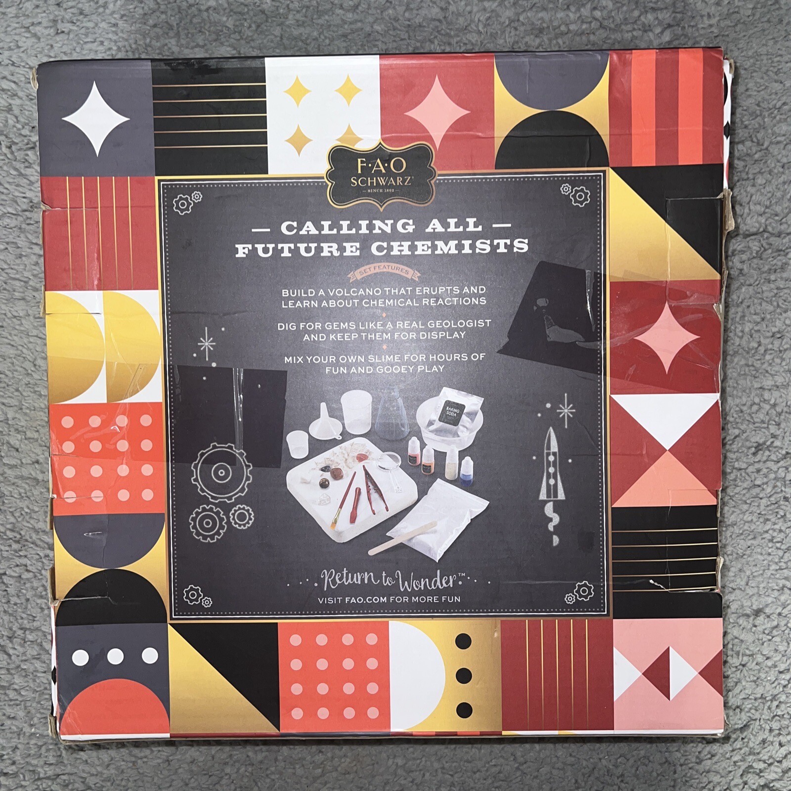 F.A.O. Schwarz Ultimate Science Kit 17 Piece Experiment Set STEM New Open Box