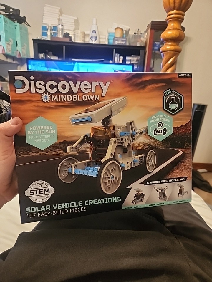 Discovery Children Mindblown STEM 12-in-1 Solar Robot Creation Kit 197pc NEW