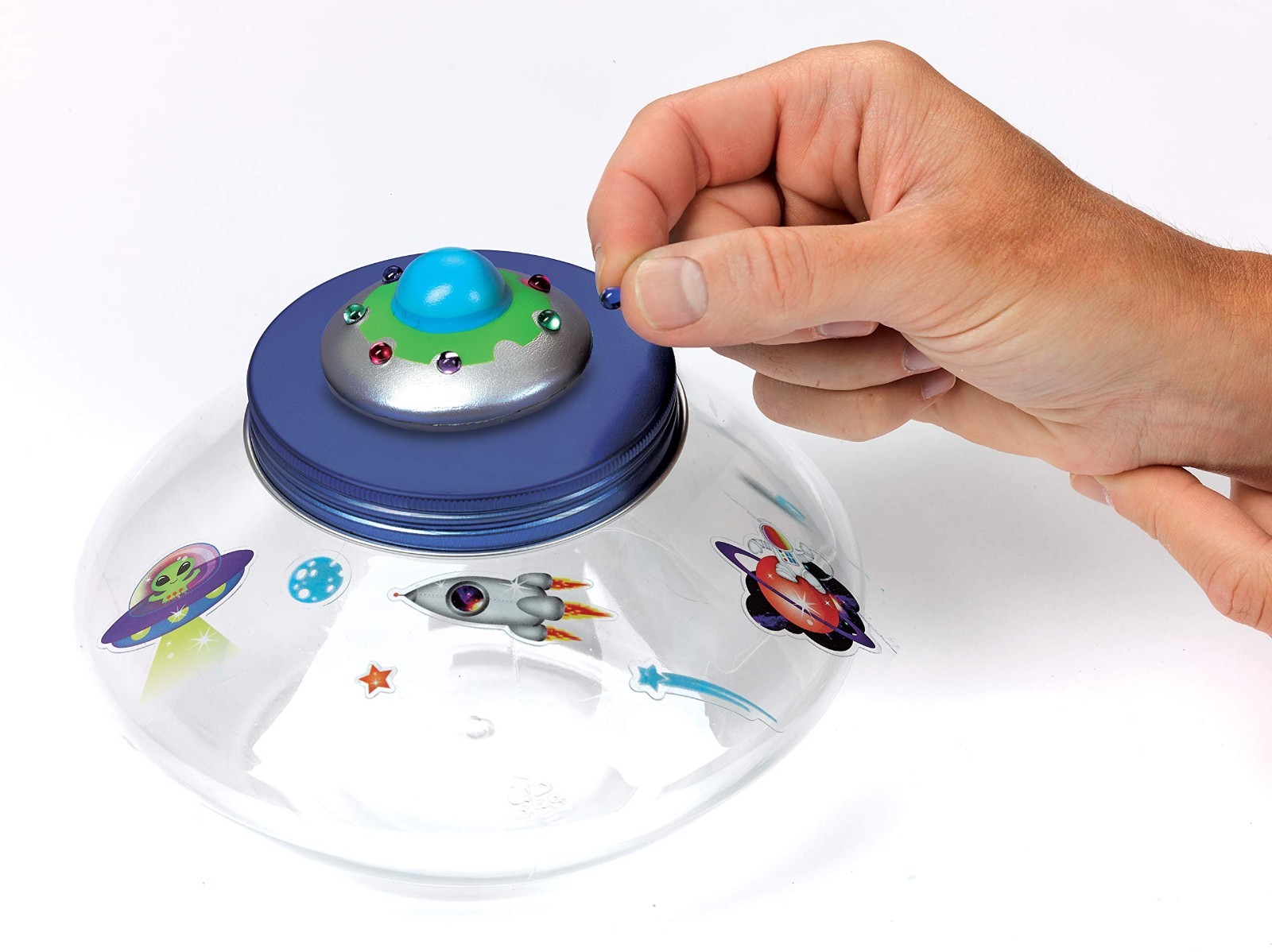 DIY Crystal Space Terrarium Kit – STEM Science Project for Kids 6+ – Fun Crystal