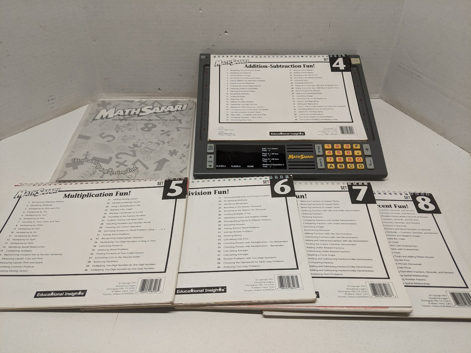 Large Lot of GeoSafari & MathSafari Learning Game plus Modules – Tested/Working