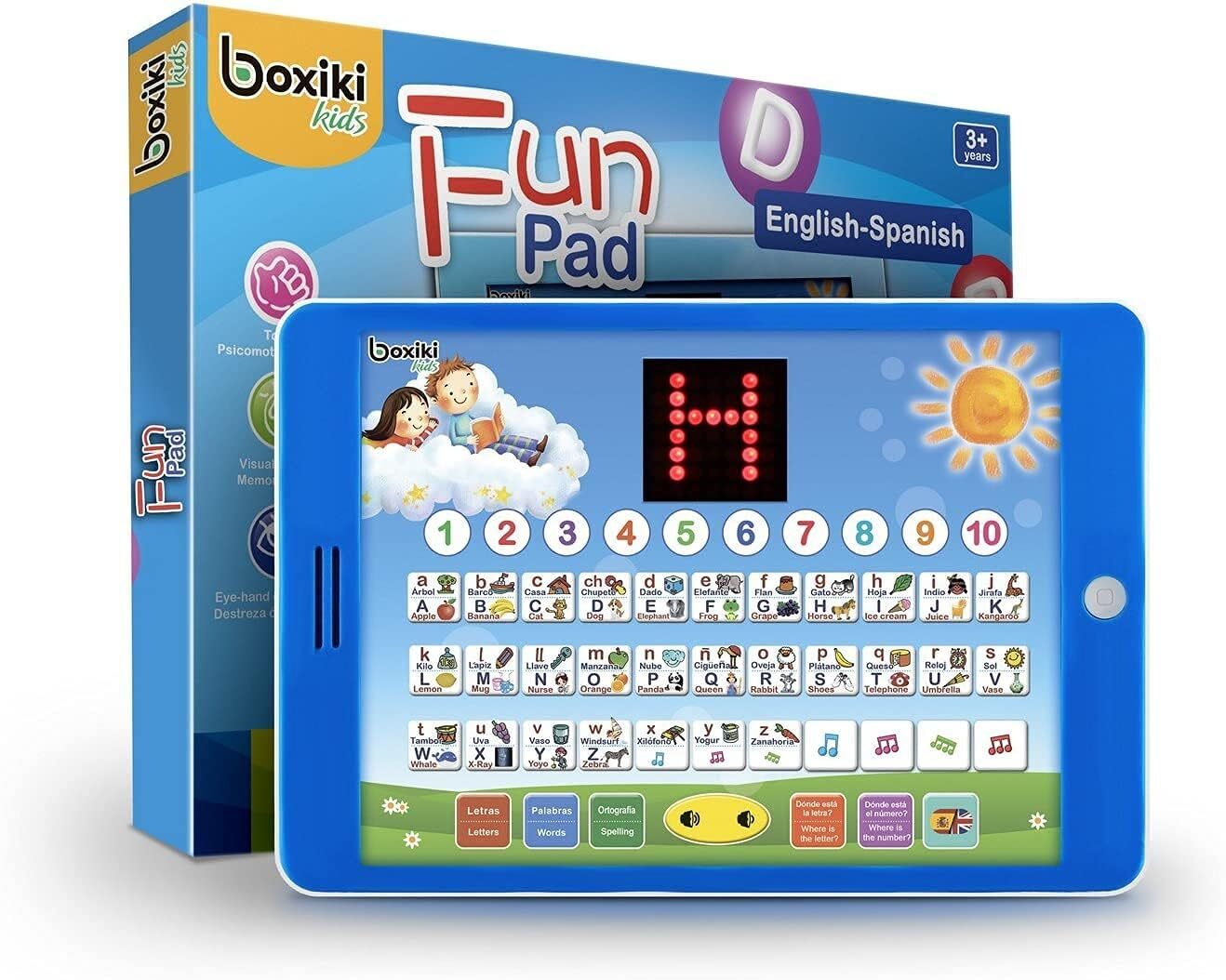 Bilingual Tablet for Kids with Interactive Spanish and English Educational Games
