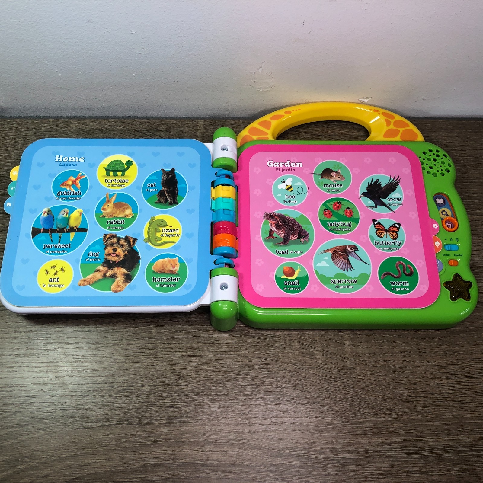 Leap Frog 100 Animals Book English Spanish Electronic Learning Toy 2020 Works 8″