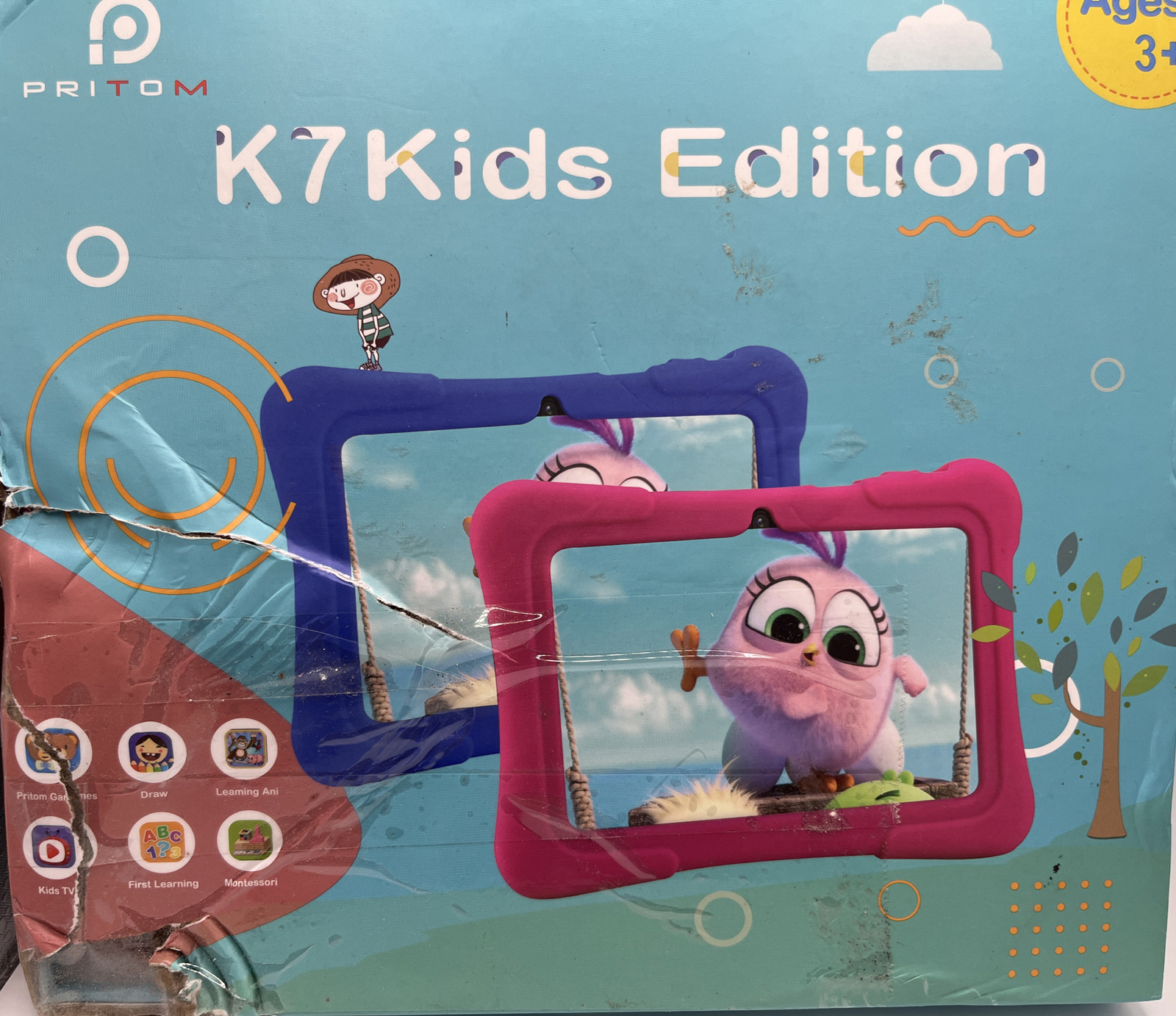 Pritom K7 Kids Edition Tablet 32 GB Flash Storage COLOR PINK. NEW SHIPPING