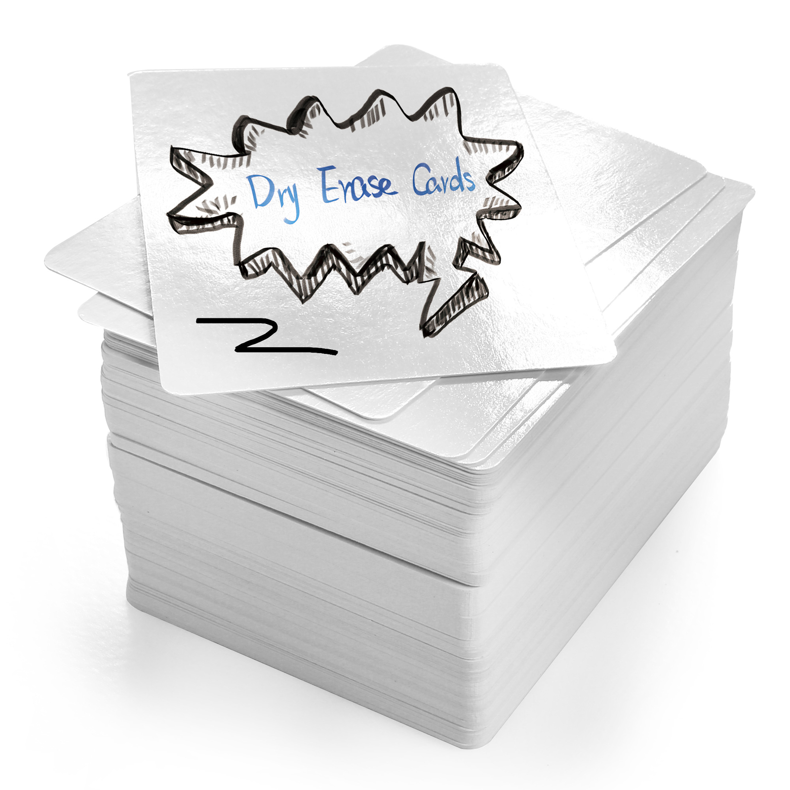 Dry Erase Blank Playing Cards Kids Learning Game Card Message Gift Flash Cards