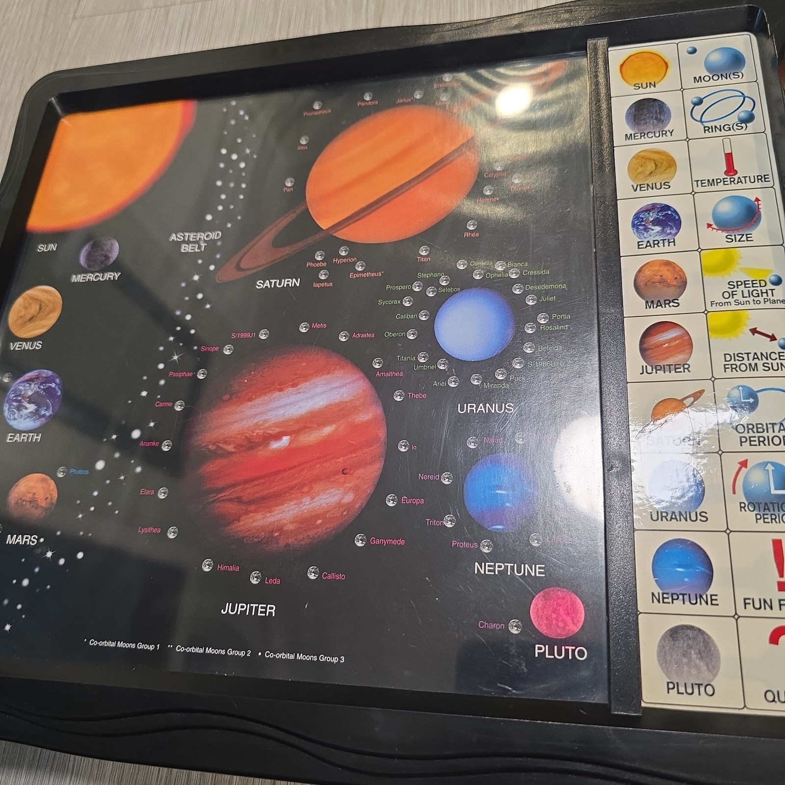 VTG Play Scholastic Solar System Planets Learning Tablet 90s Educational RARE