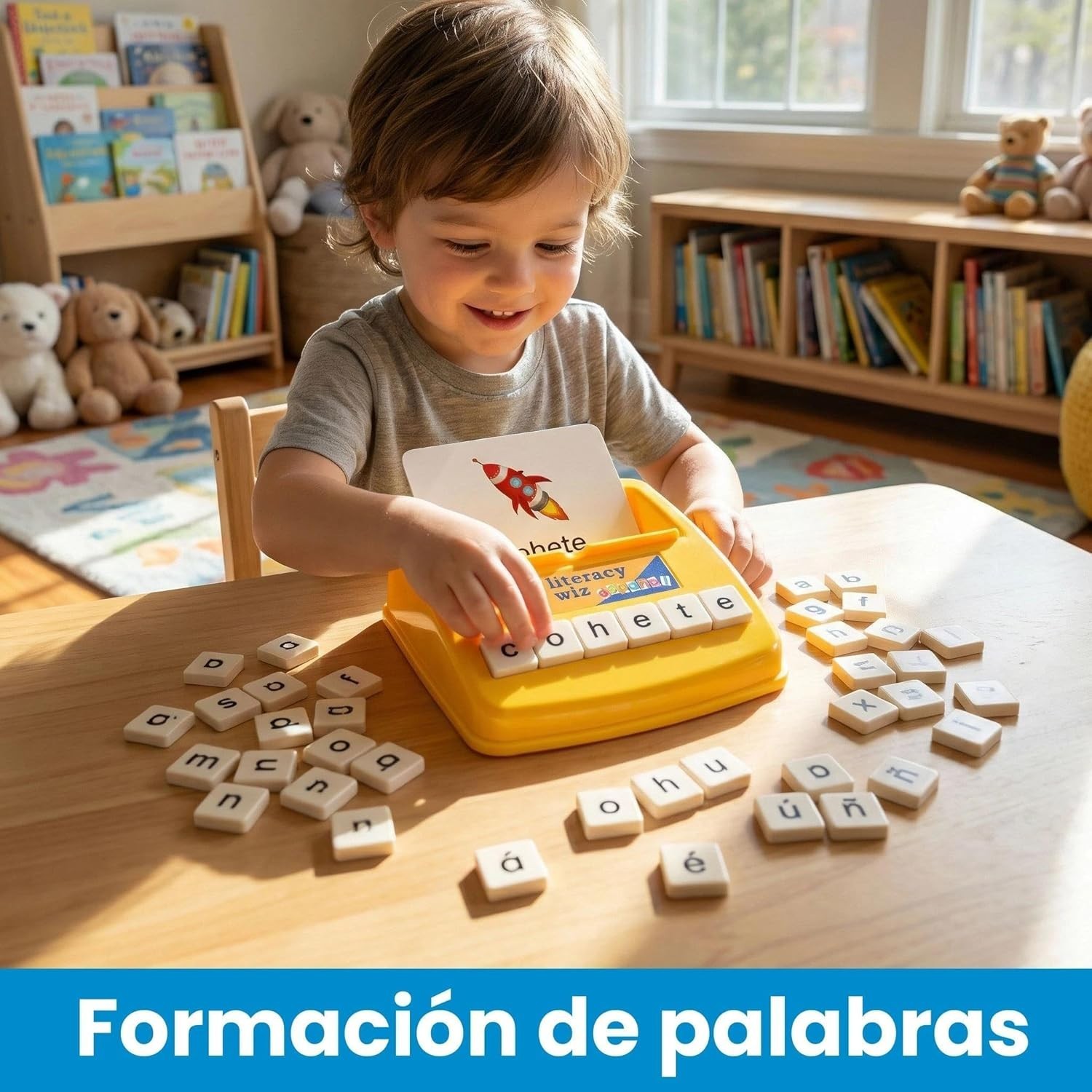 Spanish Literacy Wiz Spelling Game – Espanol Lower Case 60 Flash Cards – Pres…