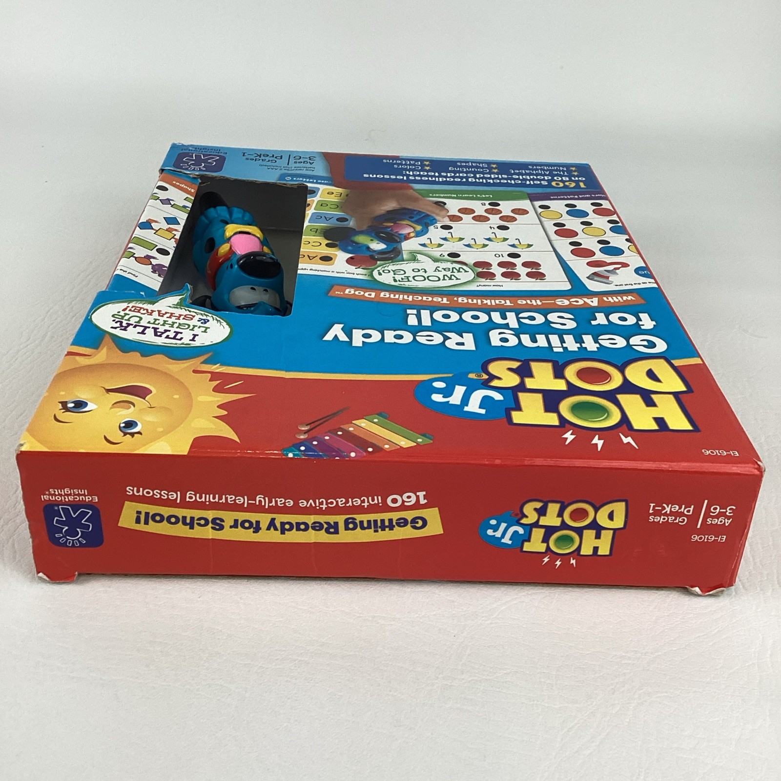 Hot Dots Junior Getting Ready For School Ace Talking Teaching Dog Lights Sounds