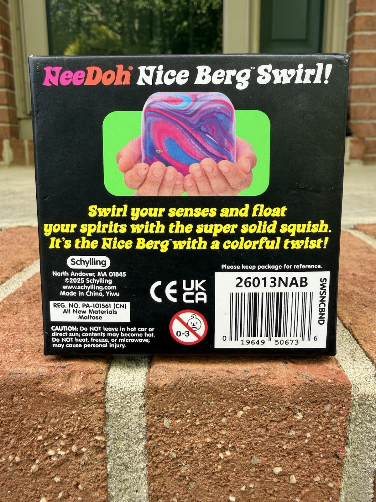 New – 100% Authentic – Needoh Nice Berg Swirl Orange/Yellow/Pink – Sealed