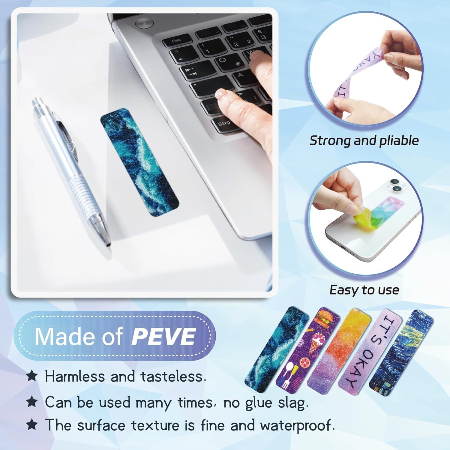 96 Pieces Unique Sensory Stickers for Anxiety Relief – Sensory Strips with St…