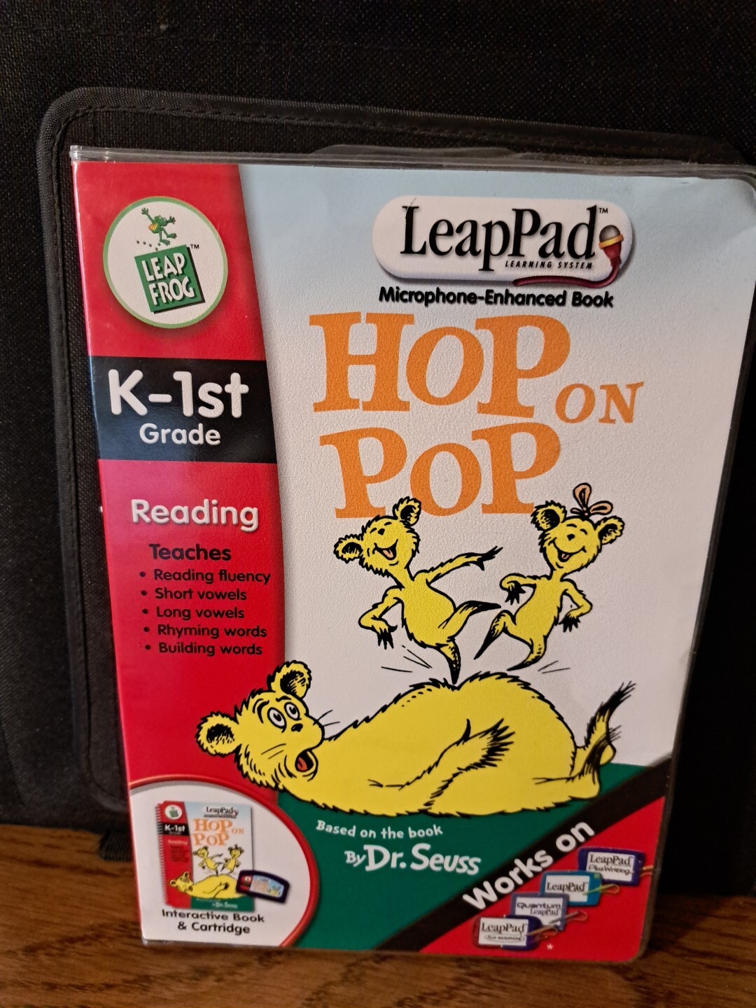 LeapFrog LeapPad Reading, Writing K – 1st Grade Set Of 3 Complete Hop On Pop New